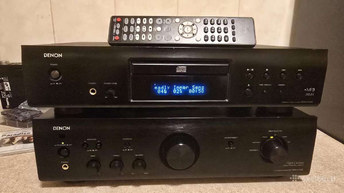 Denon pma 510ae stiprintuvas ir Denon dcd 510ae CD