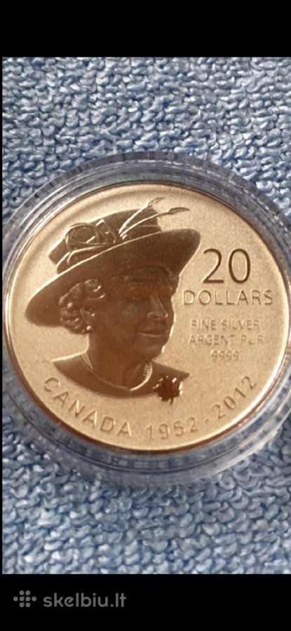 Moneta Canada 2012m. 20 dollars, sidabras