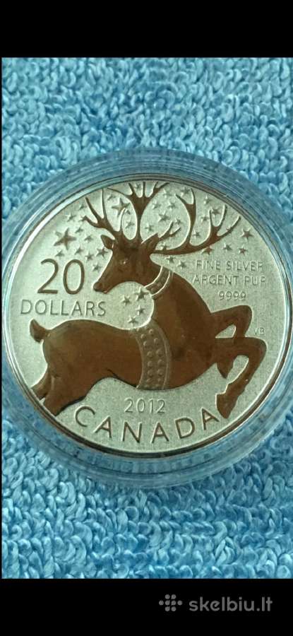 Moneta Canada 2012m. 20 dollars, sidabras