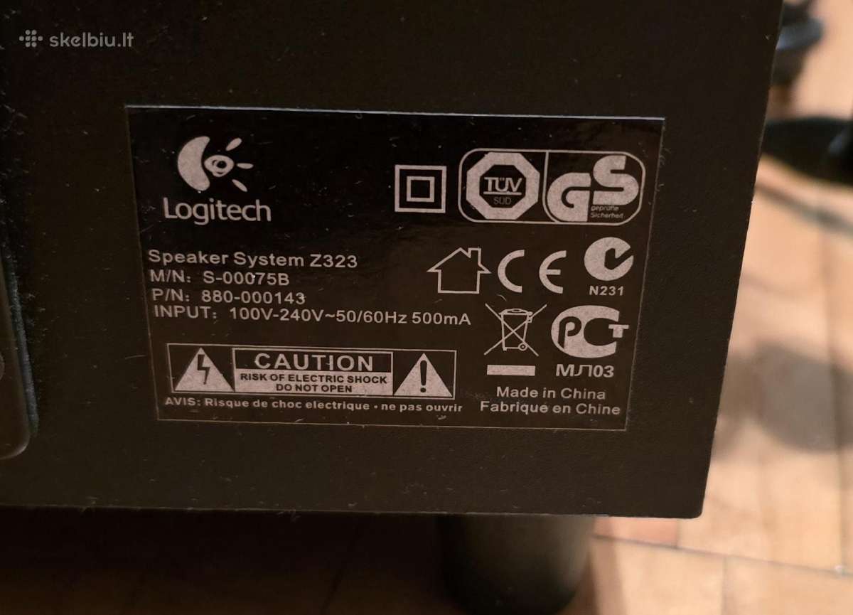 Logitech Z323 garsiakalbiai 2.1 - nuotraukos Nr. 4