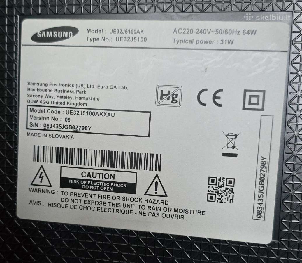 Samsung 32" Fhd TV - nuotraukos Nr. 2