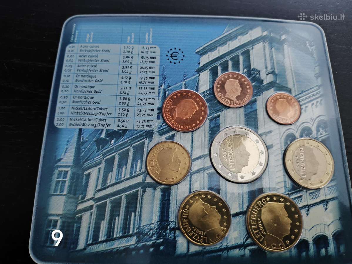 Įvairių šalių, įvairių metų euro monetų rinkiniai - nuotraukos Nr. 4