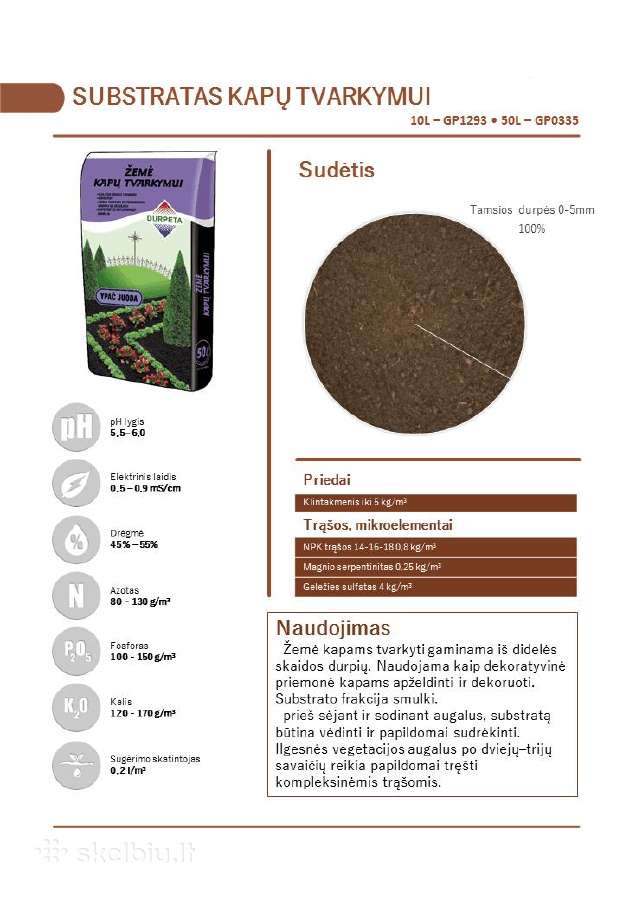 Substratai augalams, kompostinė žemė, juodžemis - nuotraukos Nr. 2