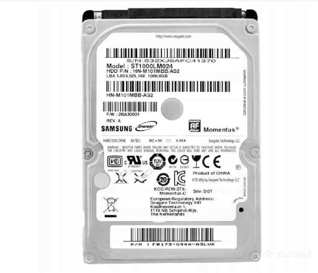 1 TB Samsung St1000lm024 (siuntimas)