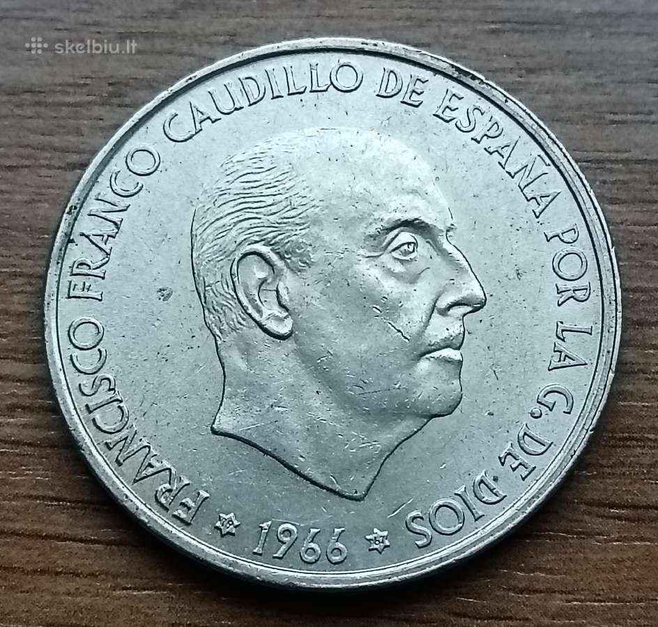 Ispanijos 100 pesetų sidabrinė moneta - nuotraukos Nr. 2