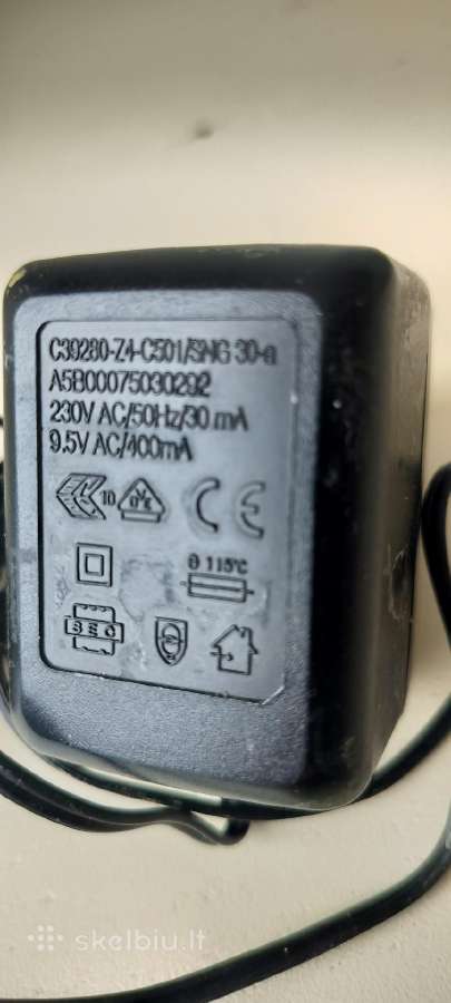 Maitinimo adapteris 9.5 V Ac, 0.4 A - nuotraukos Nr. 3