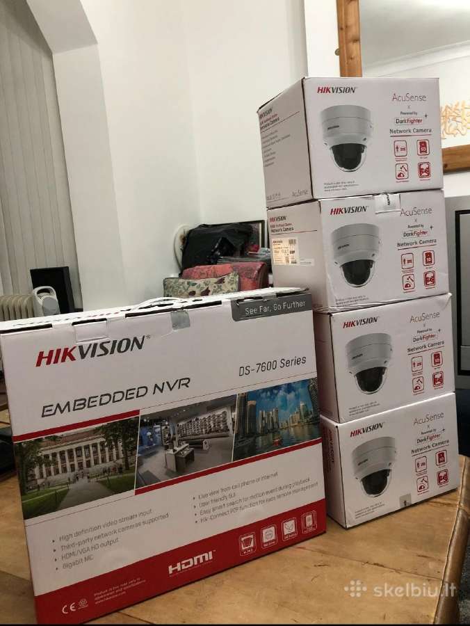 Hikvision vaizdo kameru stebejimo komplektas.