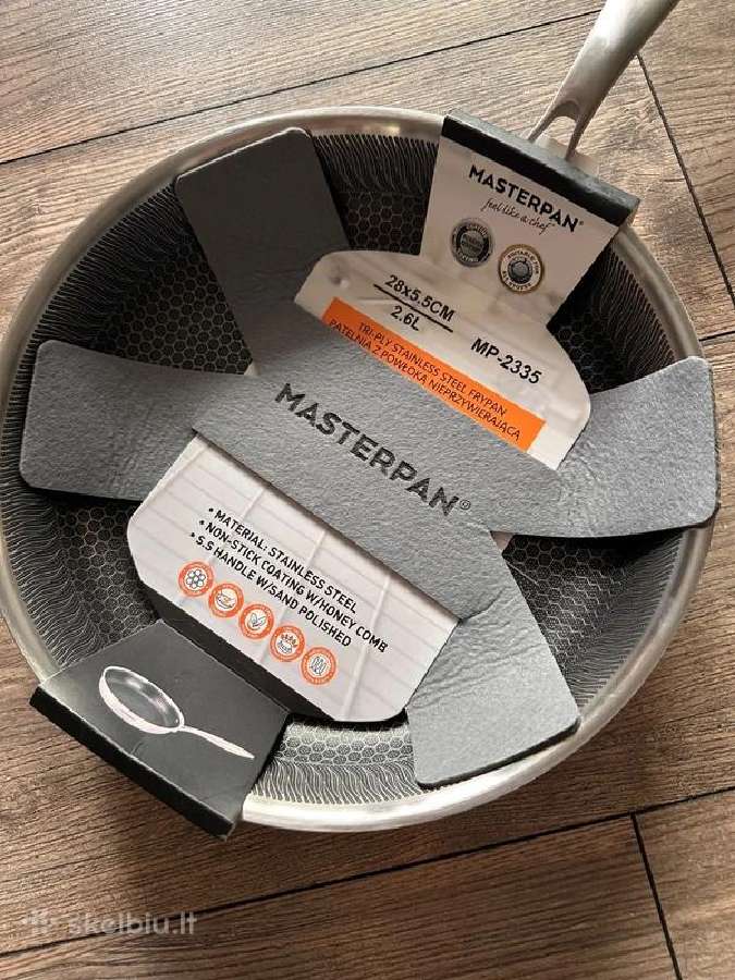 Masterpan plieno keptuvė su bičių korio danga,28cm - nuotraukos Nr. 2