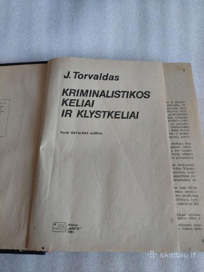 Kriminalistikos keliai ir klystkeliai - nuotraukos Nr. 2