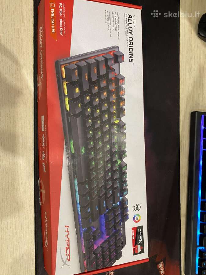 Hyperx Alloy Origins klaviatūra dalims