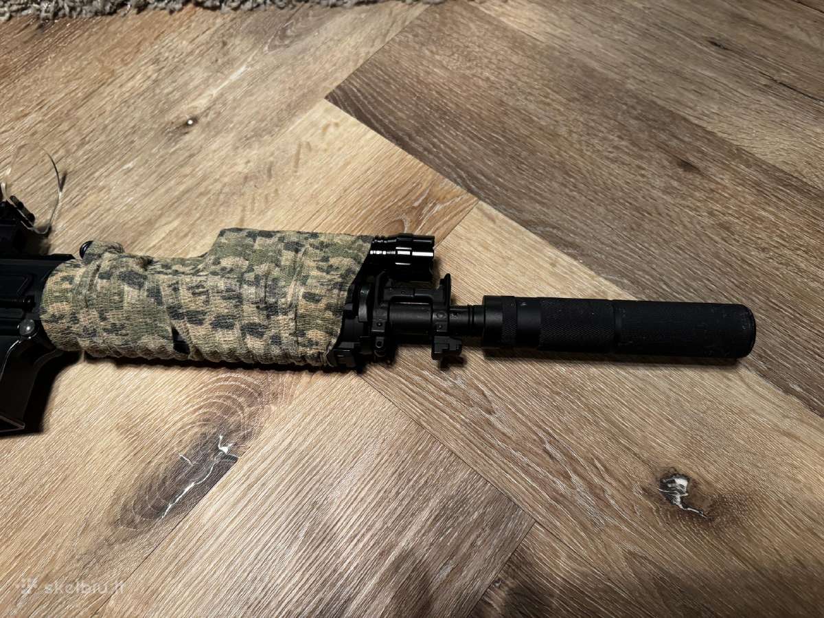 Airsoft ginklas 1.67j m4 cqb su priedais - nuotraukos Nr. 2