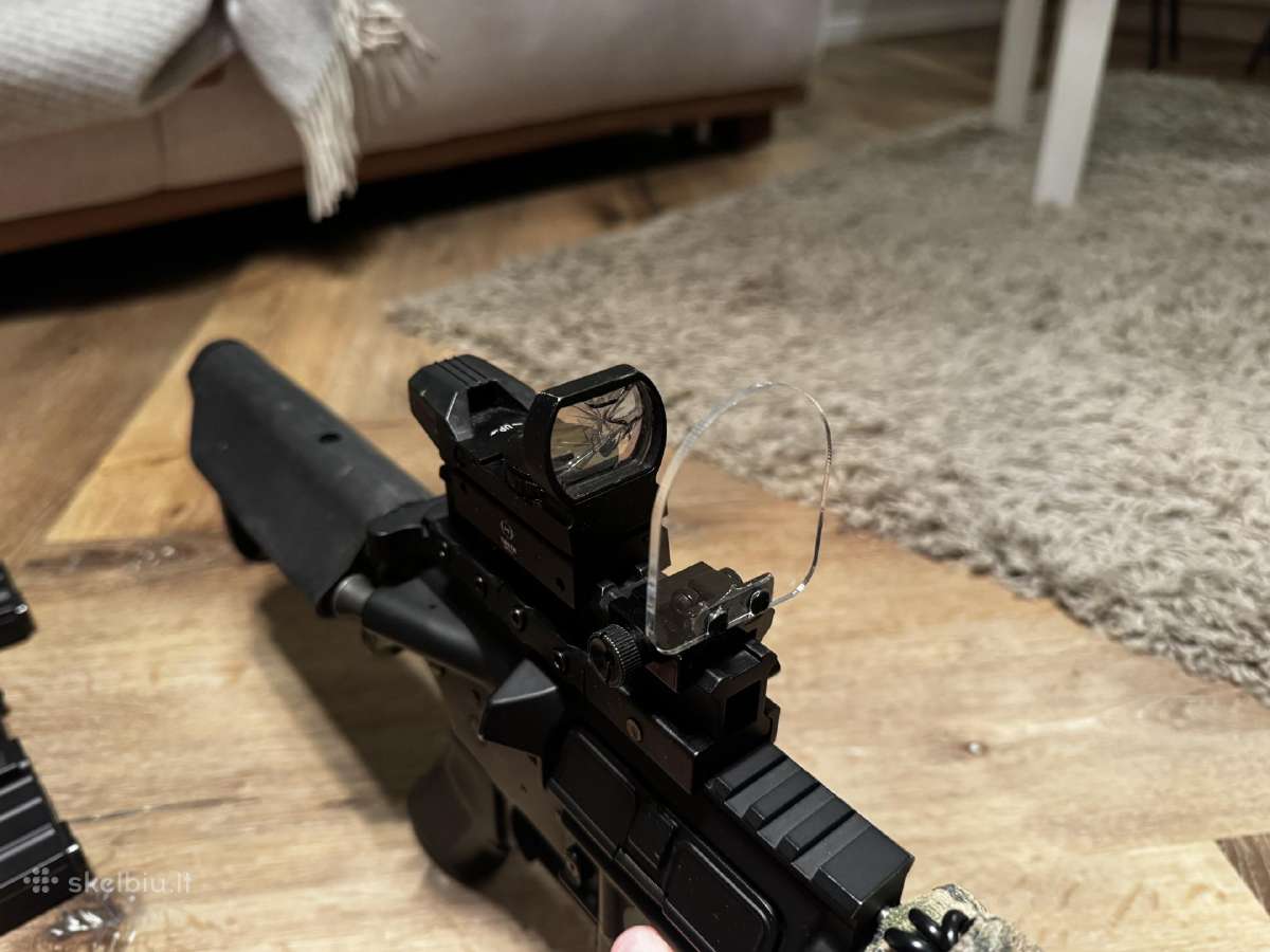 Airsoft ginklas 1.67j m4 cqb su priedais - nuotraukos Nr. 3