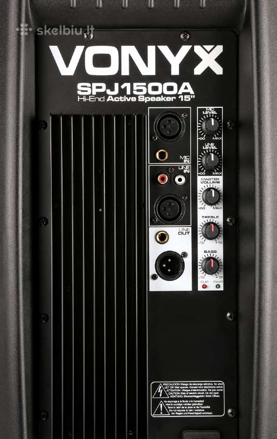 Vonyx Spj-1500a aktyvi kolonėlė 15" 800w - nuotraukos Nr. 7