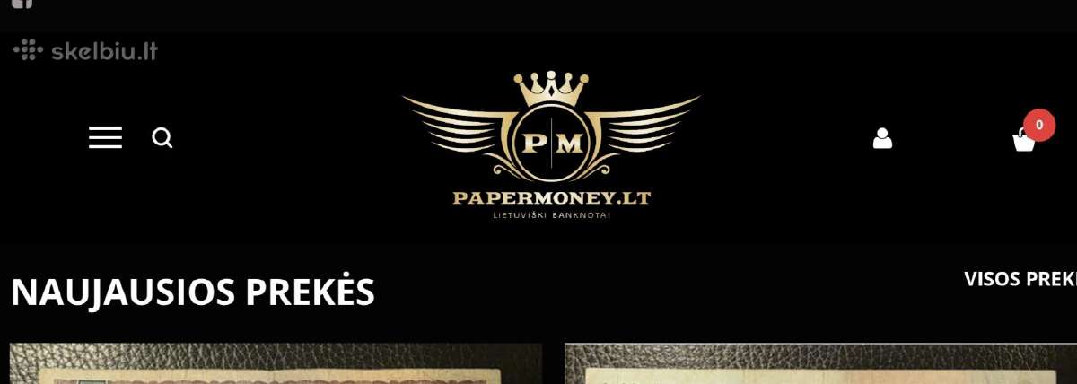 Www-papermoney-lt - Atnaujinta Svetainė !