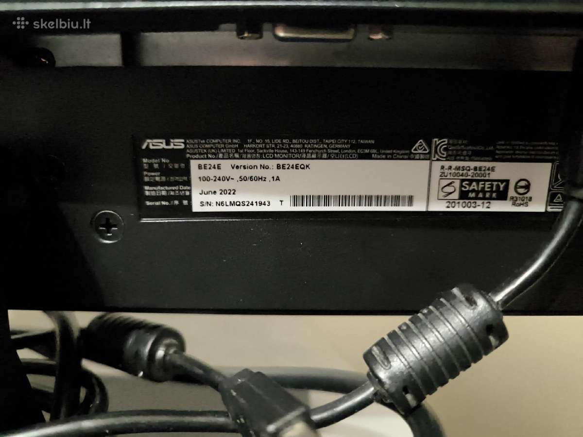 Monitorius su kamera Asus Be24eqk - nuotraukos Nr. 4