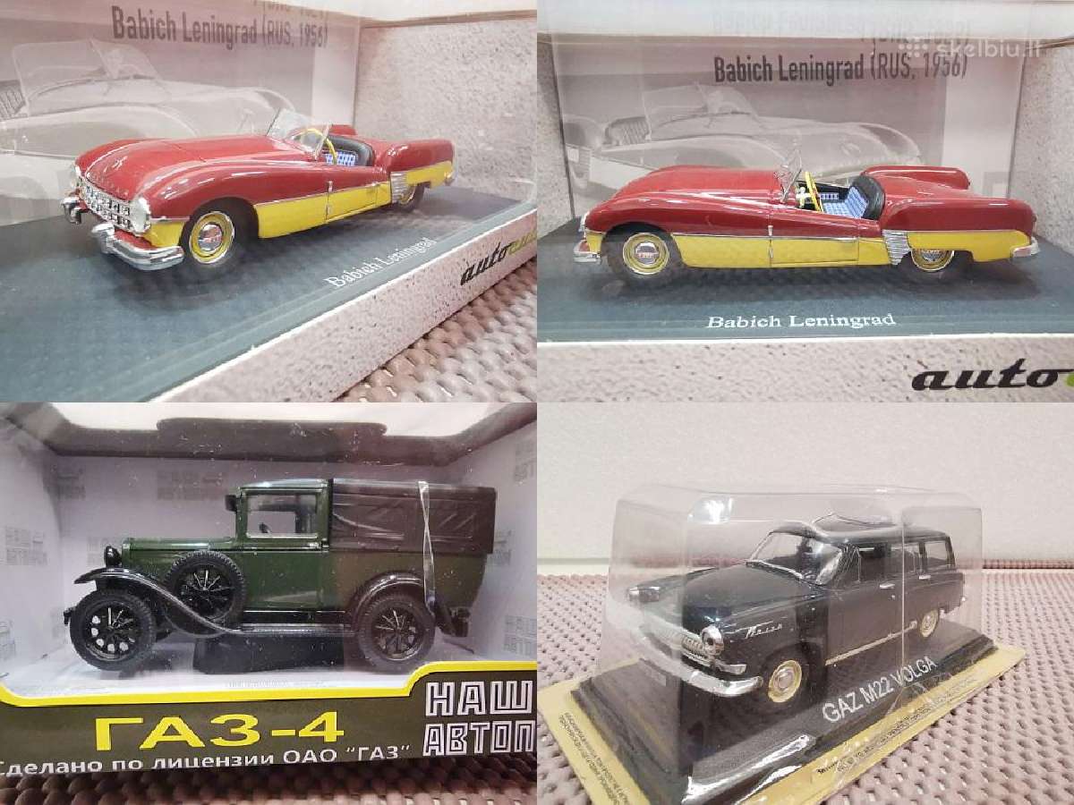 1:43 Rusiškų Automobilių Modeliai