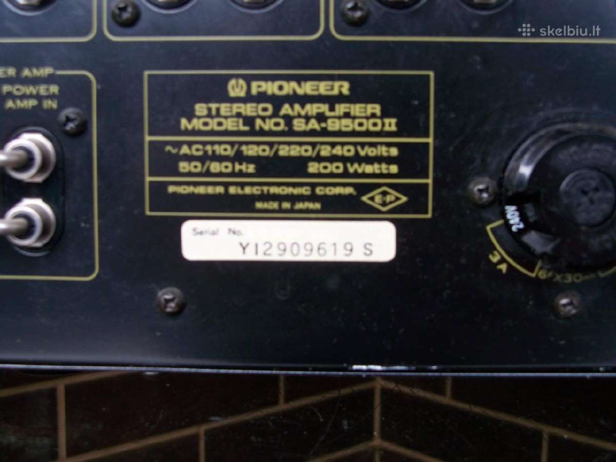 Pioneersa. Sx 980, 780, 550. Sa 9500. - nuotraukos Nr. 12