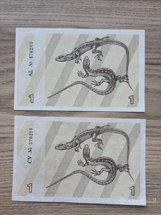 1991 metų 1 ir 3 talonai Be ir Su užrašu - nuotraukos Nr. 2