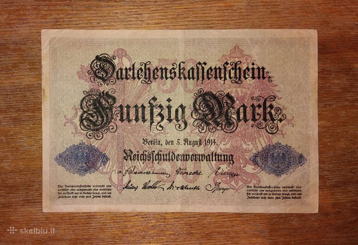 Vokietijos 50 markių banknotas