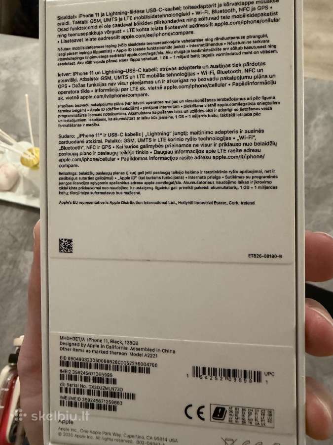 Parduodu iphone11 128gb juodas
