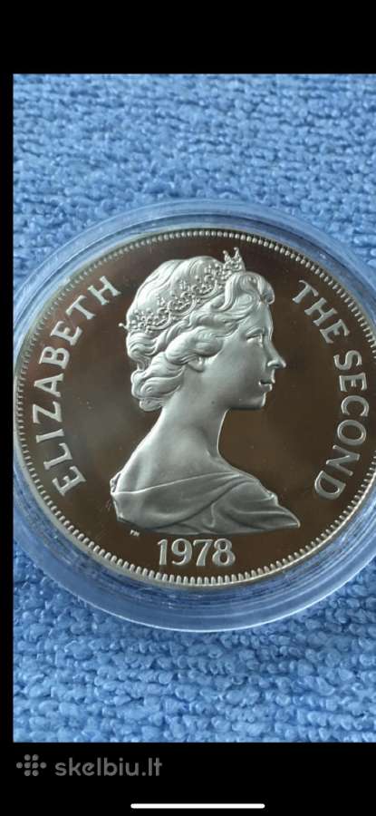 Moneta T.d.c. 1978m. 1 krona, sidabras - nuotraukos Nr. 2