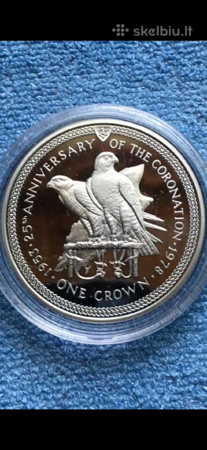 Moneta I.o.m. 1978m. 1 krona, sidabras