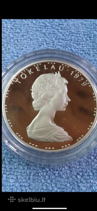 Moneta Tokelau 1979m. 1 dollar, sidabras - nuotraukos Nr. 2