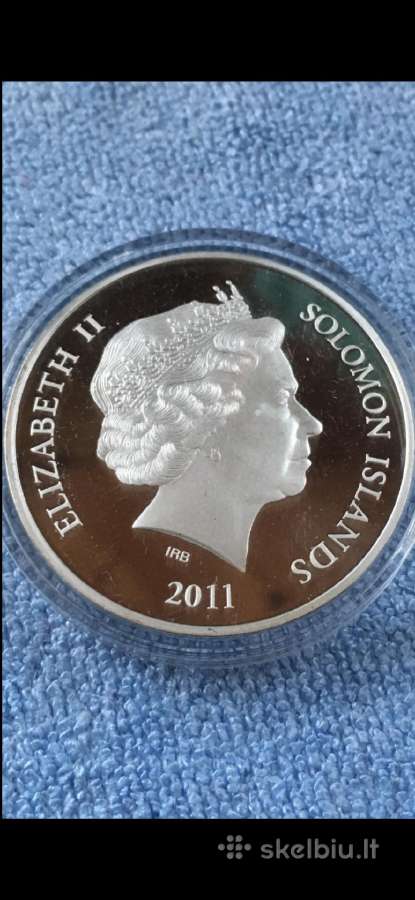 Moneta Solomon islands 2011m. 1 dollar, sidabras - nuotraukos Nr. 2