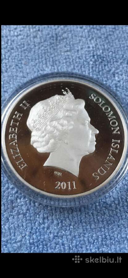 Moneta Solomon islands 2011m. 1 dollar, sidabras - nuotraukos Nr. 2