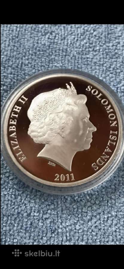 Moneta Solomon isl. 2011m. 10 dollars, sidabras - nuotraukos Nr. 2
