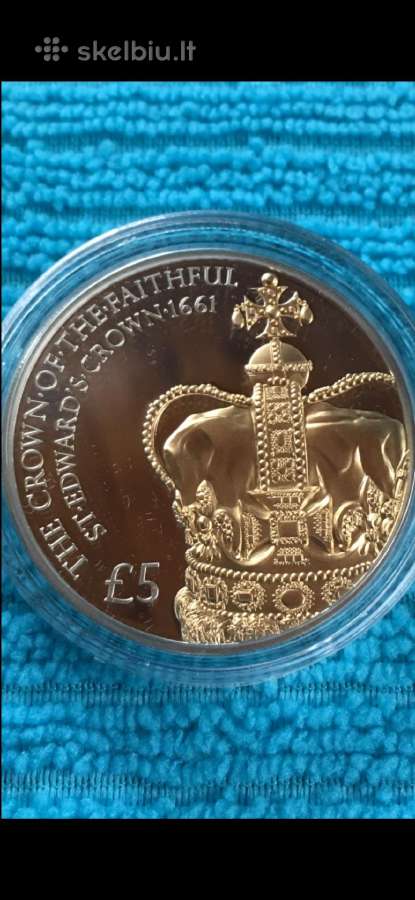 Moneta Guernsey 2011m. 5 svarai, sidabras