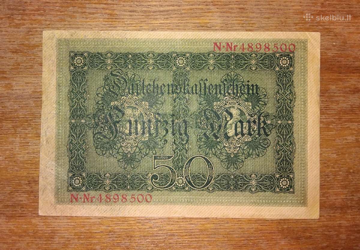 Vokietijos 50 markių banknotas - nuotraukos Nr. 2
