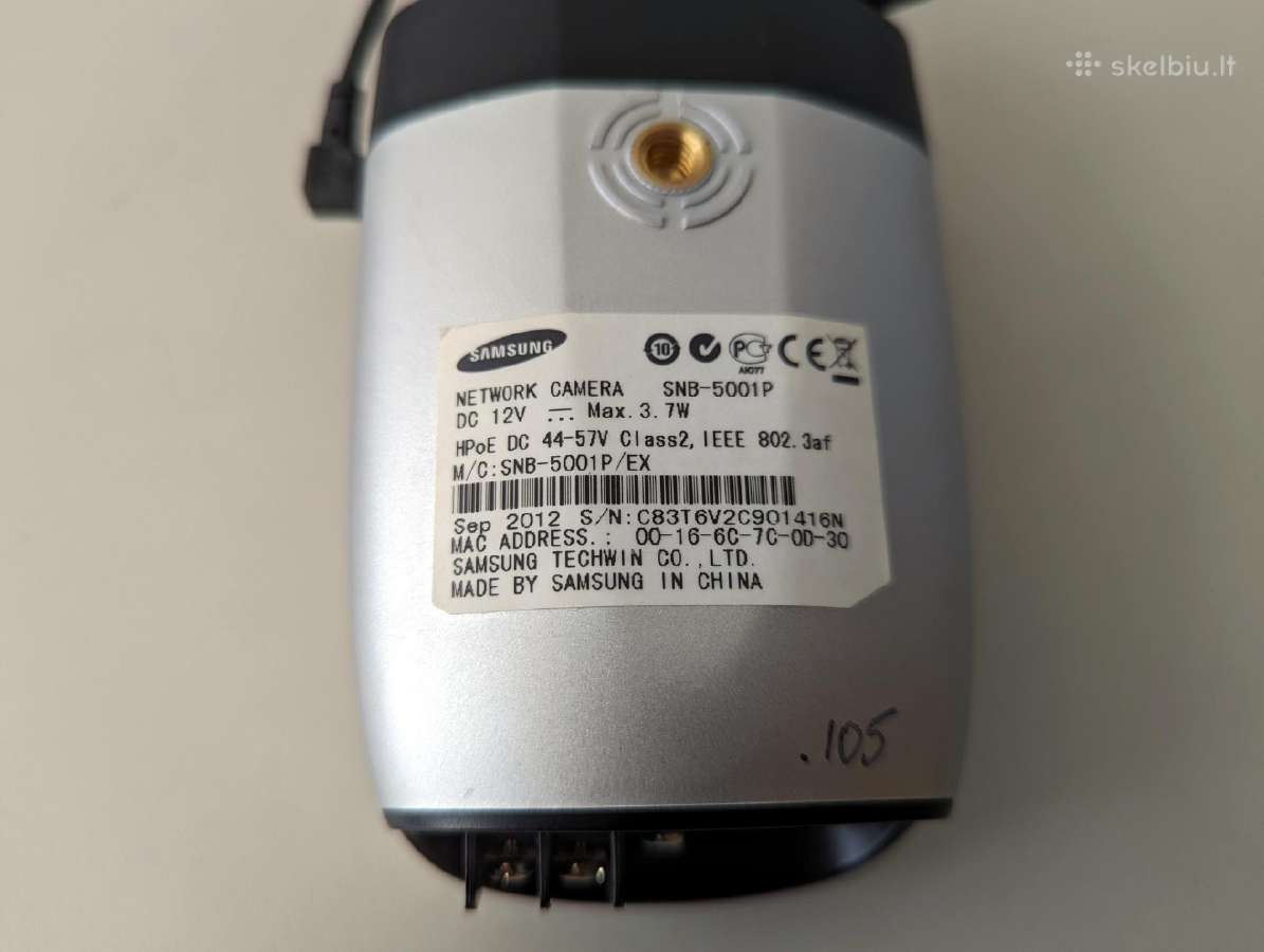 Tinklinė kamera Samsung Snb-5001p - nuotraukos Nr. 5