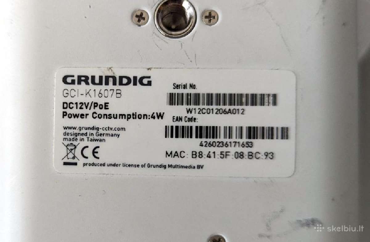 Tinklinė kamera Grundig Gci-k1607b - nuotraukos Nr. 5