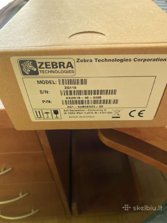 Kvitų/etikečių/lipdukų spausdintuvas Zebra Zq110 - nuotraukos Nr. 9