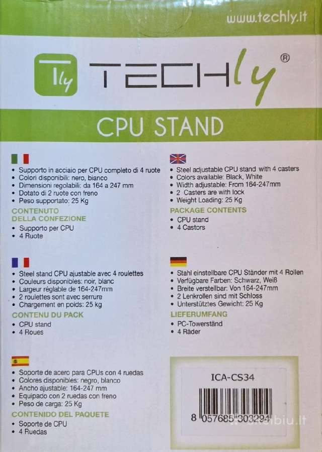 Techly Ica-cs 34 Pc vežimėlis/stovas - nuotraukos Nr. 5