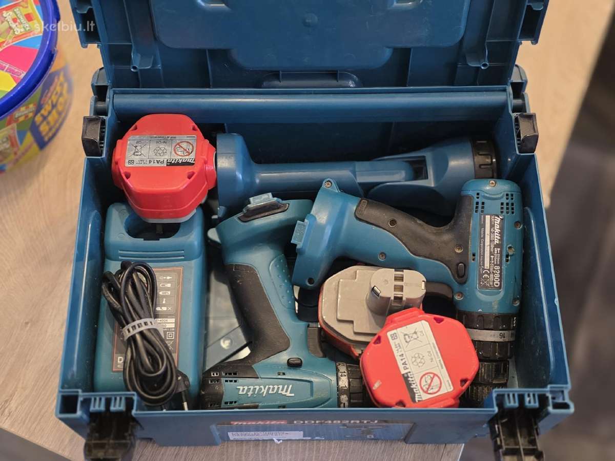 Makita suktukai 8280d, 6281d, prožektorius Ml140 - nuotraukos Nr. 4