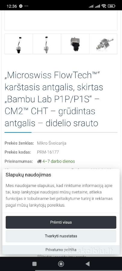 3D spauzdintuvo galvutė - nuotraukos Nr. 4