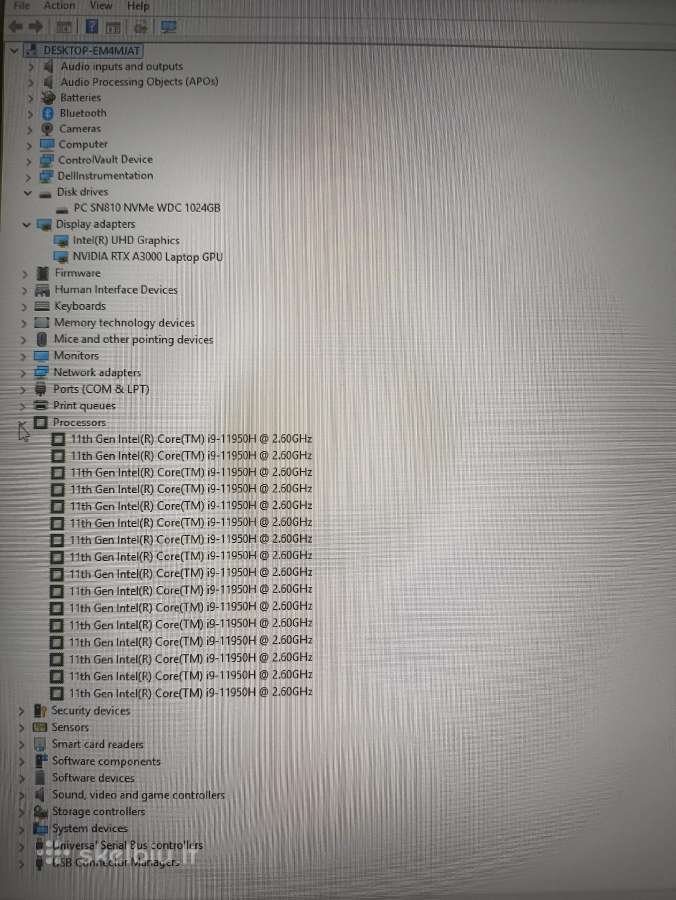 Precision 7560 15.6 i9-11950h 64gb 1tb SSD A3000 - nuotraukos Nr. 7