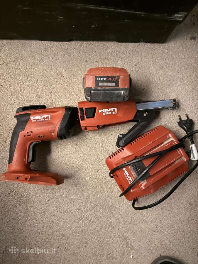 Akumuliatorinis Hilti Sd 5000-a22 suktuvas gipsui - nuotraukos Nr. 2