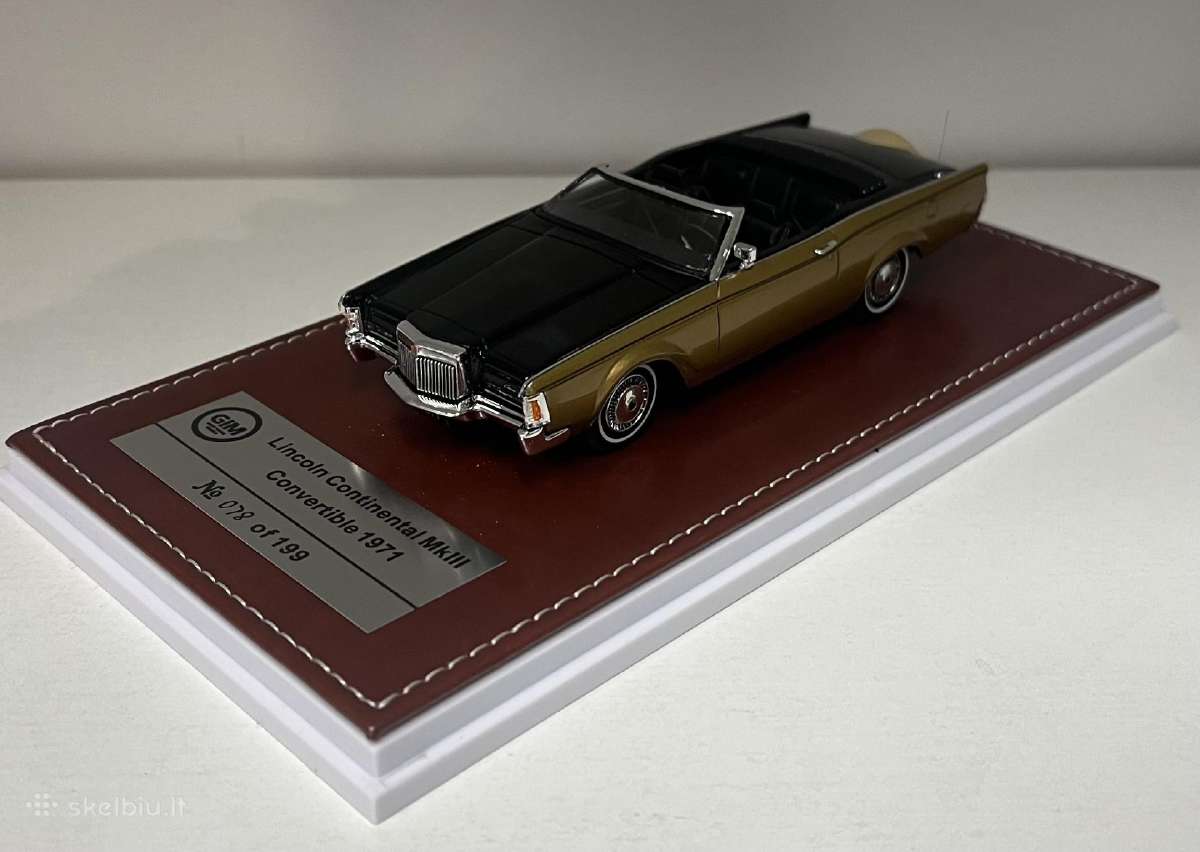Kolekciniai modeliukai-lincoln Continental Mk3