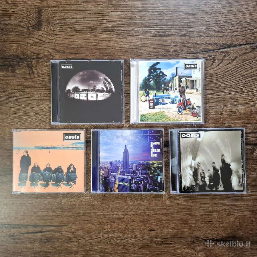 Grupės Oasis CD albumai ir singlas