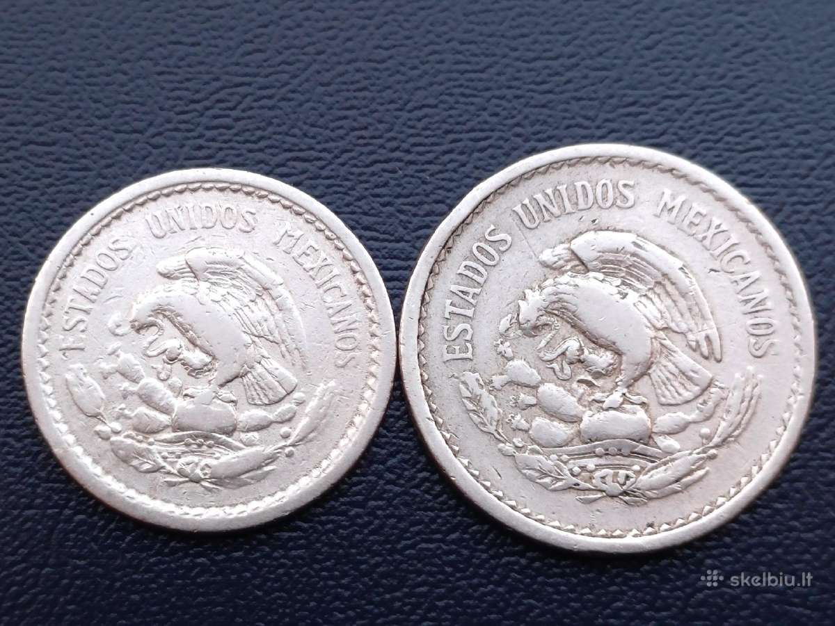 5 ir 10 centavų 1936m. Meksika - nuotraukos Nr. 2