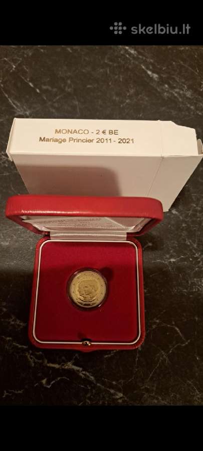 2021 Metų 2 Eurų Monako Moneta