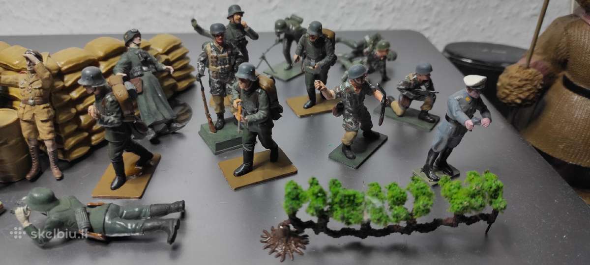 Nudažytos Antrojo pasaulinio karo vokiečių pėstini - nuotraukos Nr. 2
