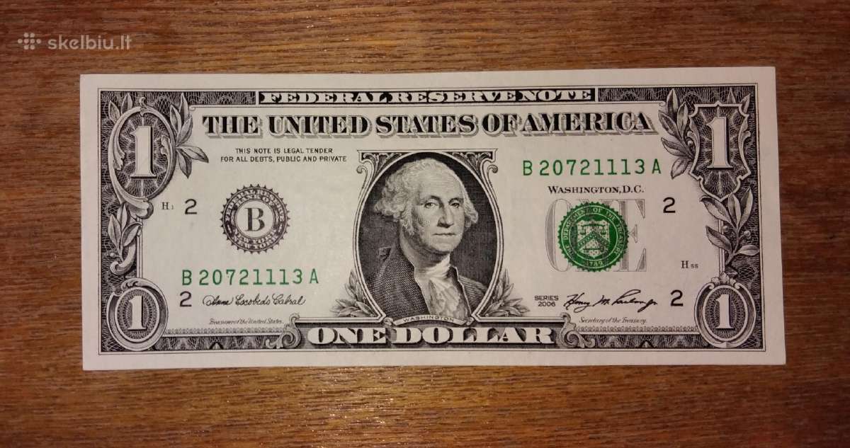 JAV 1 $ banknotas