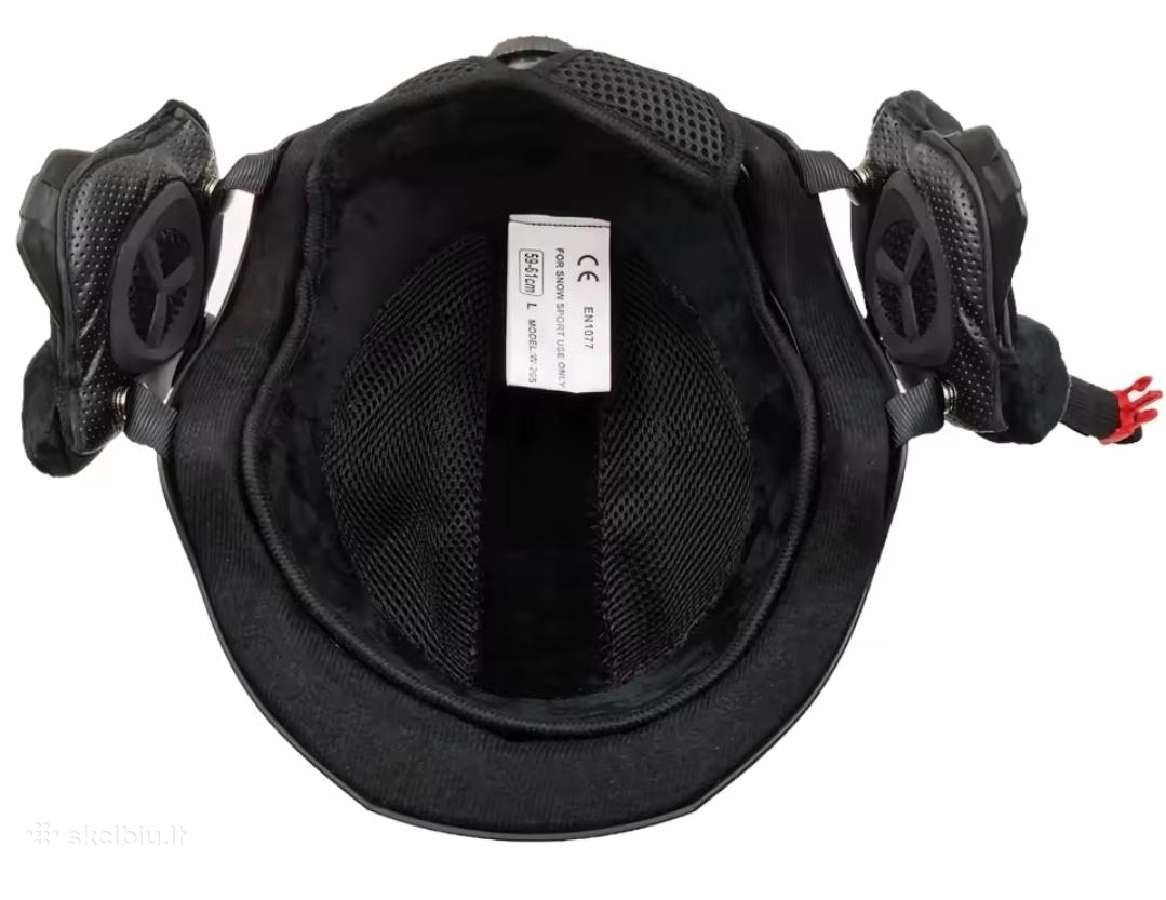 Baltas slidinėjimo kalnų šalmas M 55-57cm - nuotraukos Nr. 2