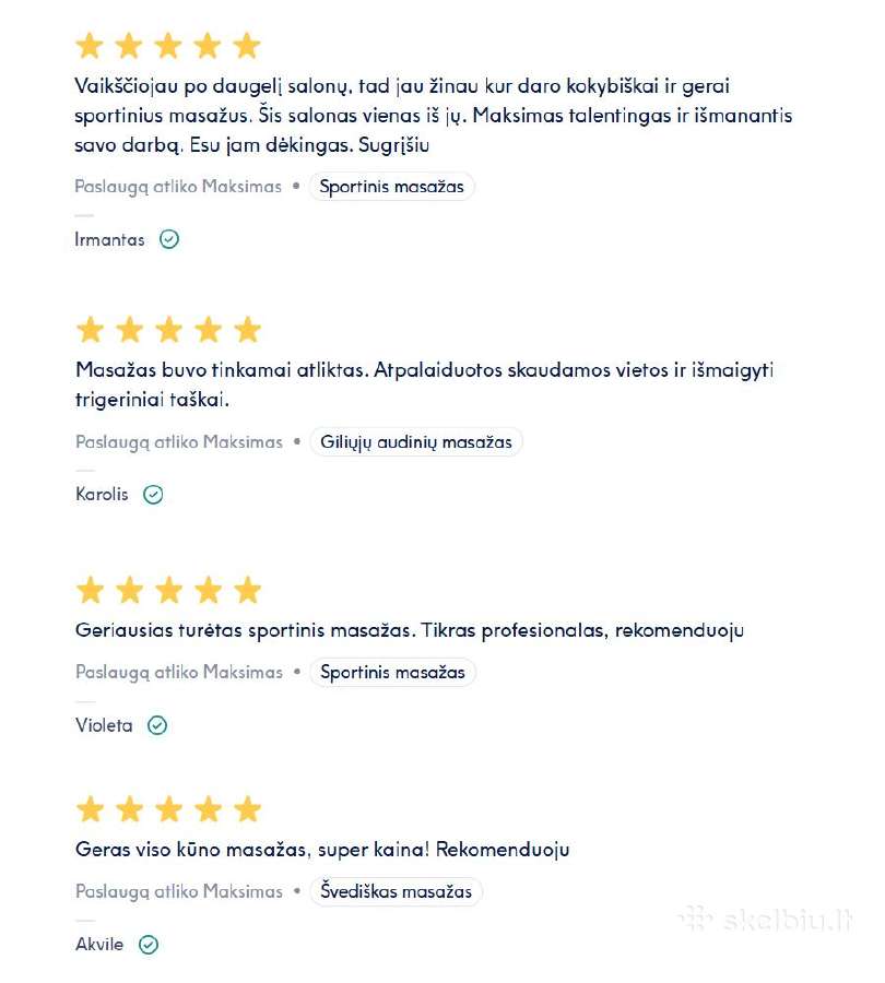 Profesionalus viso kūno masažas Vilniuje - nuotraukos Nr. 3