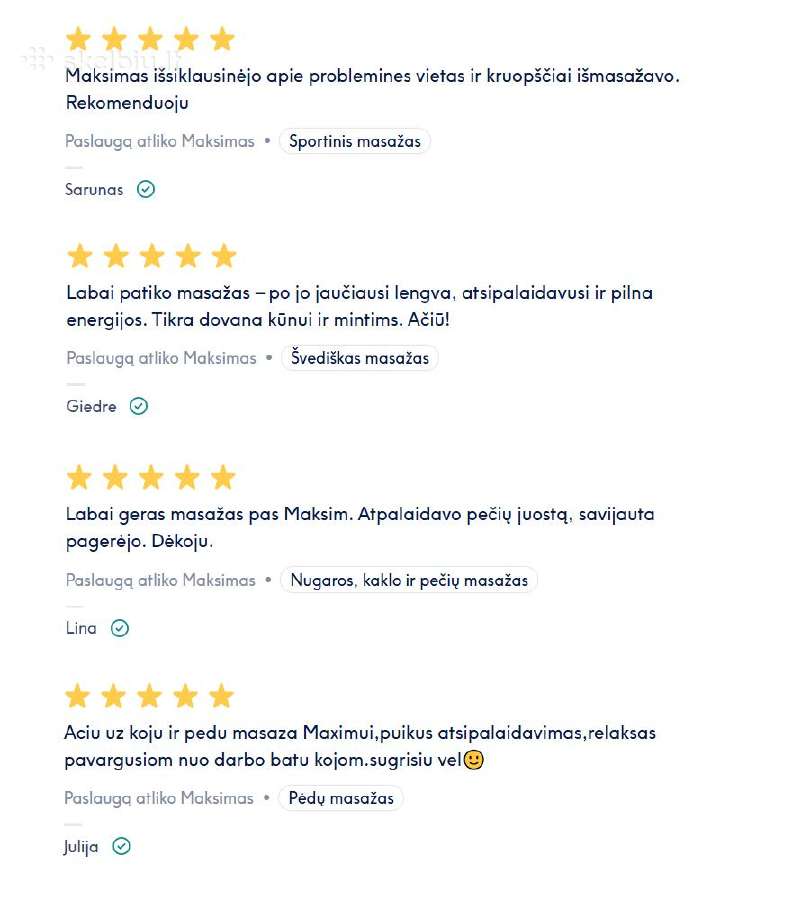 Profesionalus viso kūno masažas Vilniuje - nuotraukos Nr. 4
