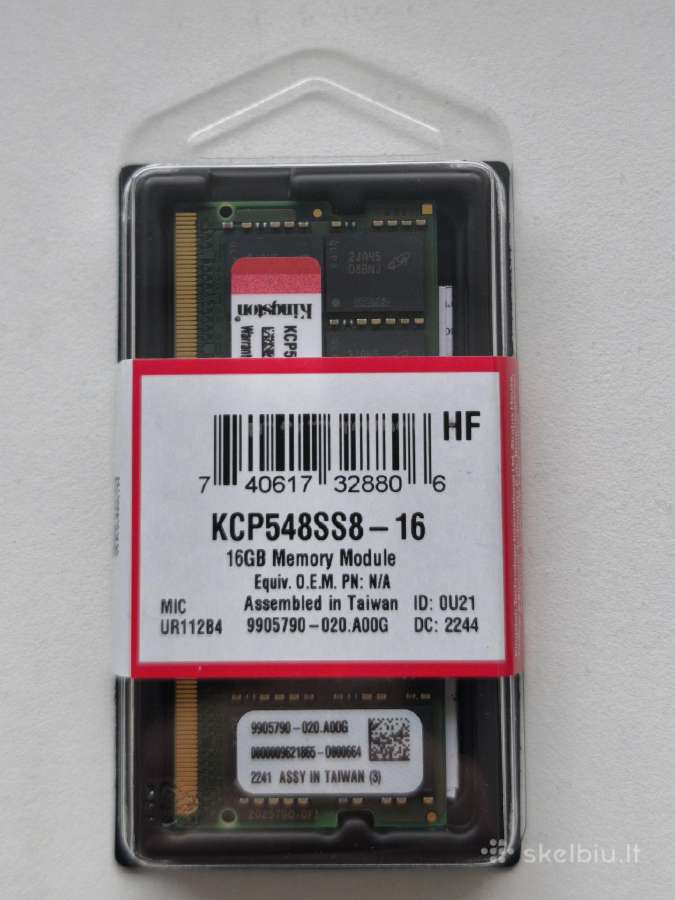 32gb 2x(ddr5 16gb 4800mhz RAM Sodimm Kingston) - nuotraukos Nr. 5
